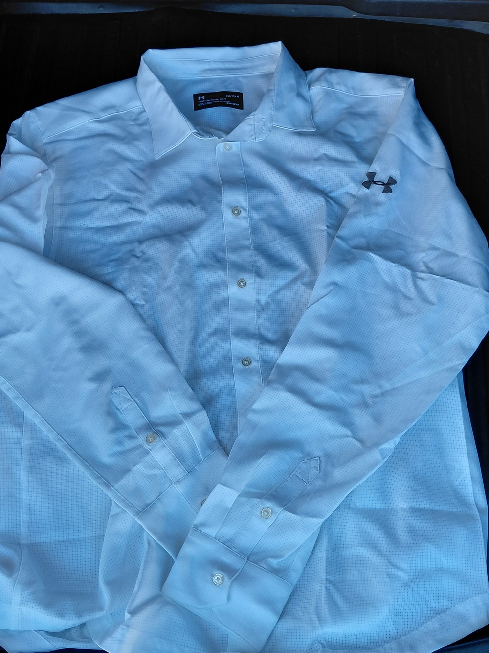 Under Armour Light Blue Long-Sleeve Dress Shirt